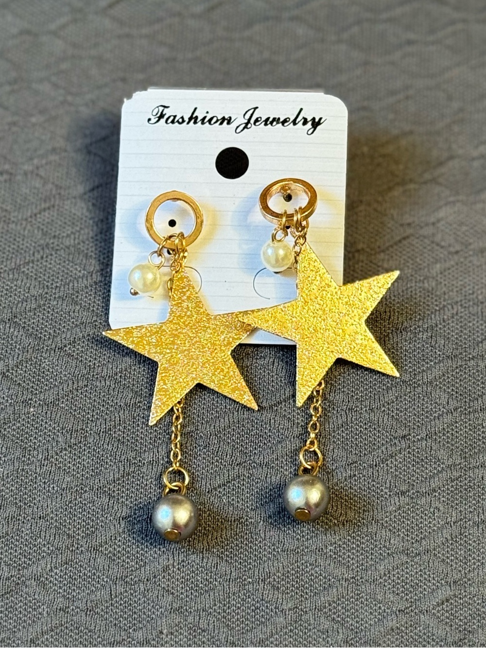Fashion Gold Star Earrings